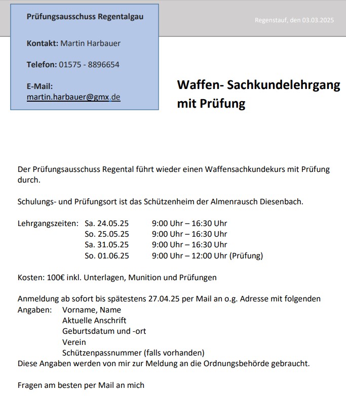 Waffensachkunde