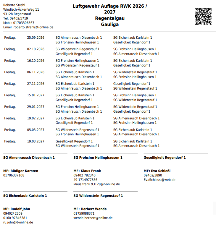3.Mannschaft Auflage